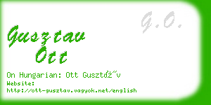 gusztav ott business card